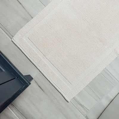 Grund Charleston Series 24x40" Bath Mat w/ 100% Organic Cotton, Ivory (Open Box)