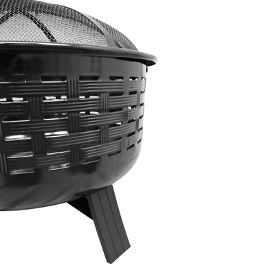 Landmann Fireglow 28 Inch Open Weave Patio Wood Burning Fire Pit (Damaged)