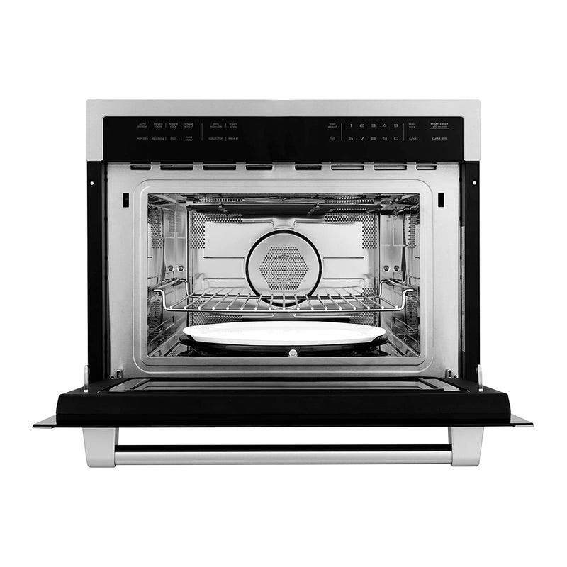 ZLINE MWO-24 Elite Stainless Steel Built In Convection Microwave Oven, Silver