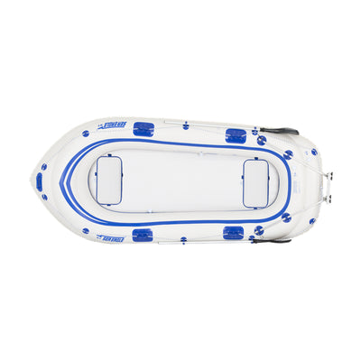 Sea Eagle SE9K Inflatable 4 Person Motormount Boat Package with Removable Floor