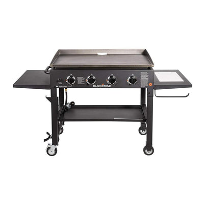 Blackstone 36 Inch 4 Burner Griddle Cooking Station with Storage Rack (Open Box)
