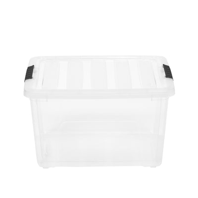 IRIS USA 38 Quart Stack and Pull Nesting Latching Storage Container, Set of 5