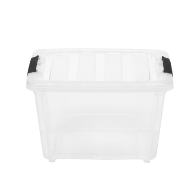 IRIS USA 17 Quart Stack and Pull Nesting Latching Storage Container, Set of 5
