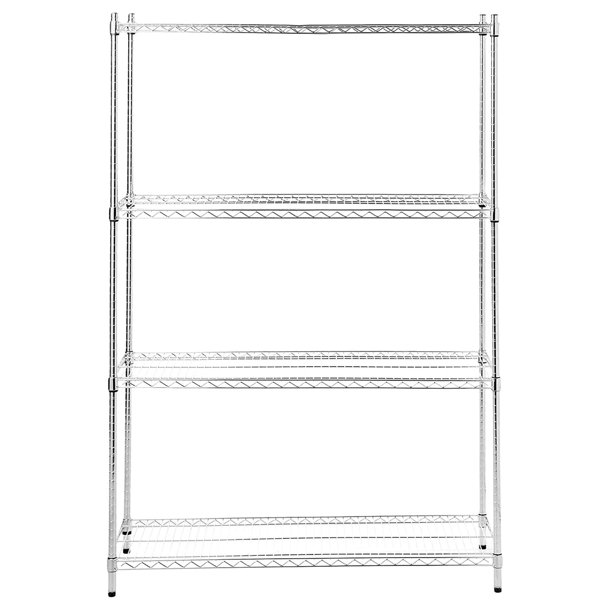 IRIS USA Heavy Adjustable 4 Shelf Wire Organization & Storage Unit (Open Box)