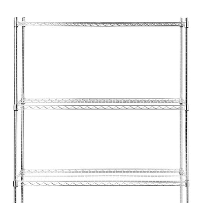 IRIS USA Heavy Adjustable 4 Shelf Wire Organization & Storage Unit (Open Box)
