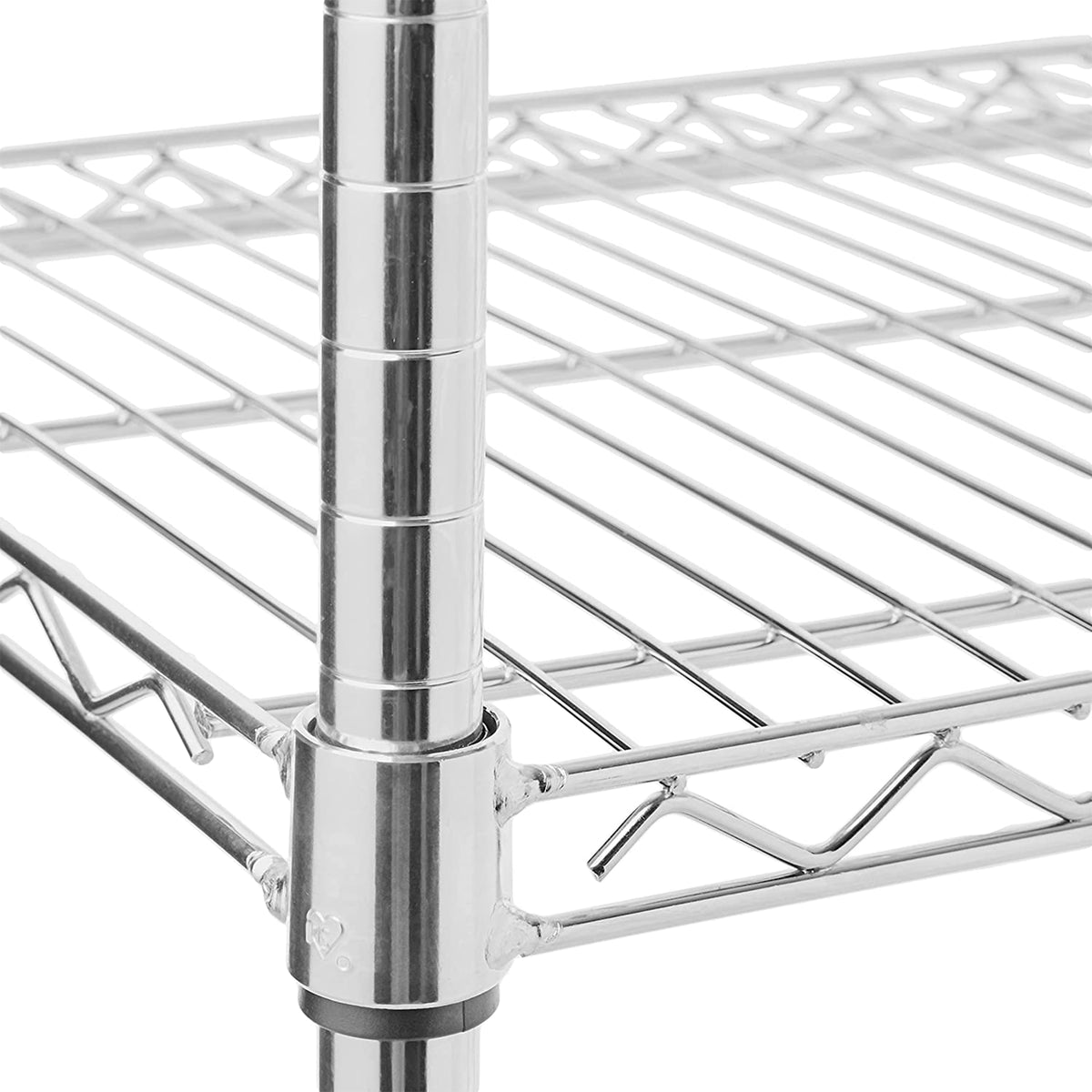 IRIS USA Heavy Adjustable 4 Shelf Wire Organization & Storage Unit (Open Box)