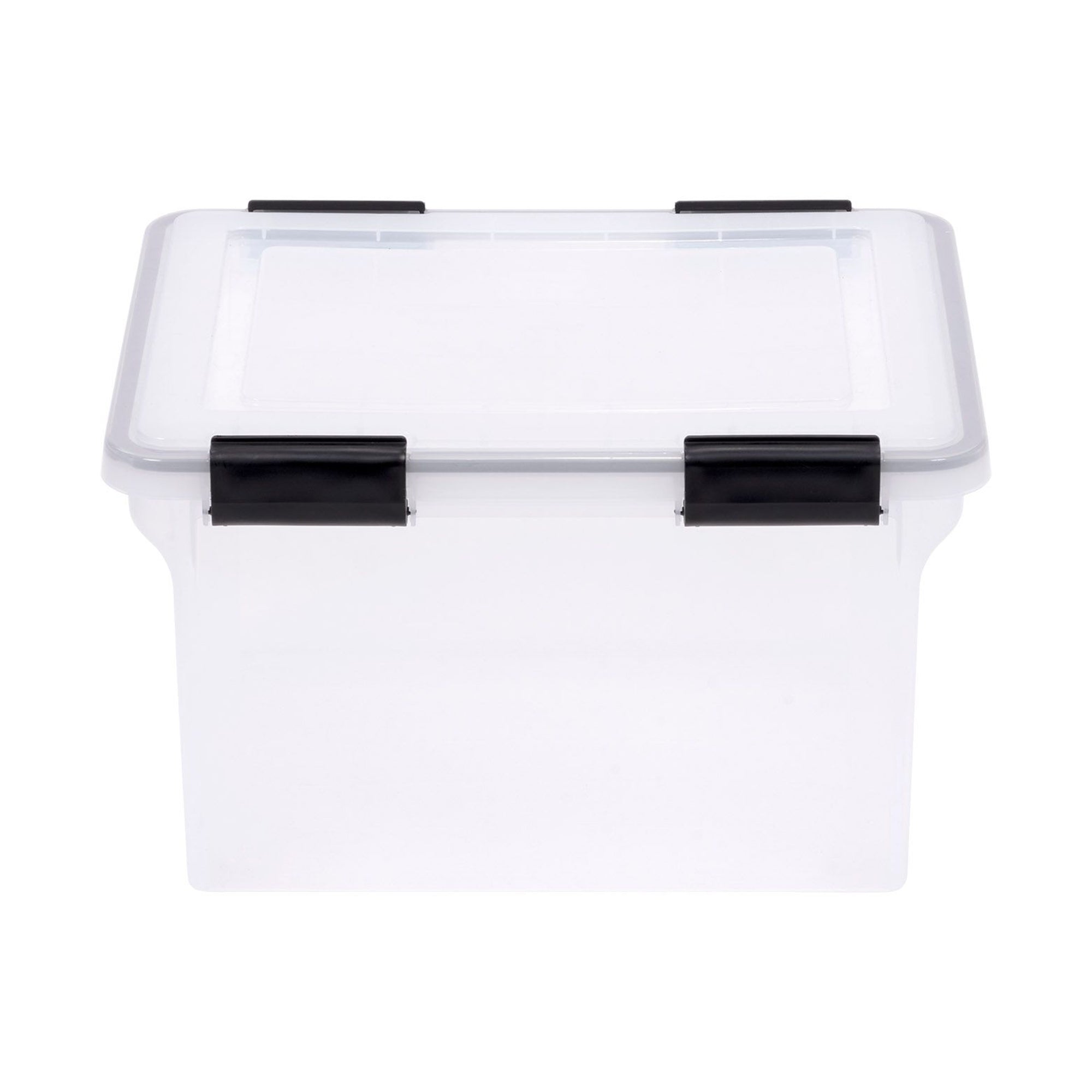 IRIS USA Plastic Legal File Storage Box for Letters with Organizer Lid, 3 Pack