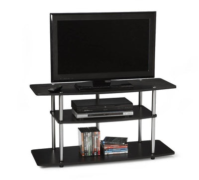Convenience Concepts 42" Black Wood 3-Tier LCD TV Stand