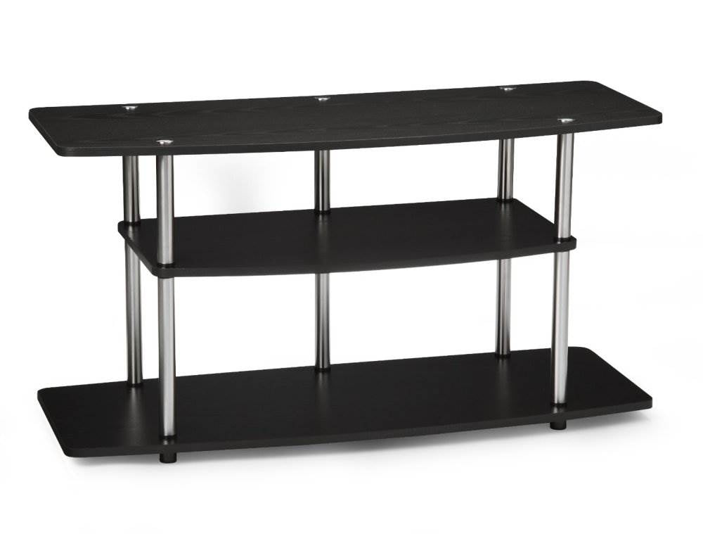 Convenience Concepts 42" Black Wood 3-Tier LCD TV Stand