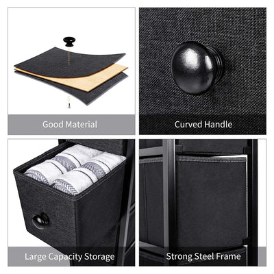 REAHOME 4 Drawer Vertical Storage Organizer Narrow Tower Dresser (Open Box) - VMInnovations