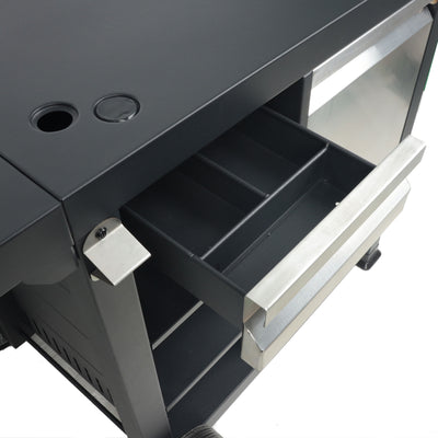 Razor Universal Rolling Prep Cart for Outdoor Griddle and Grills (For Parts) - VMInnovations