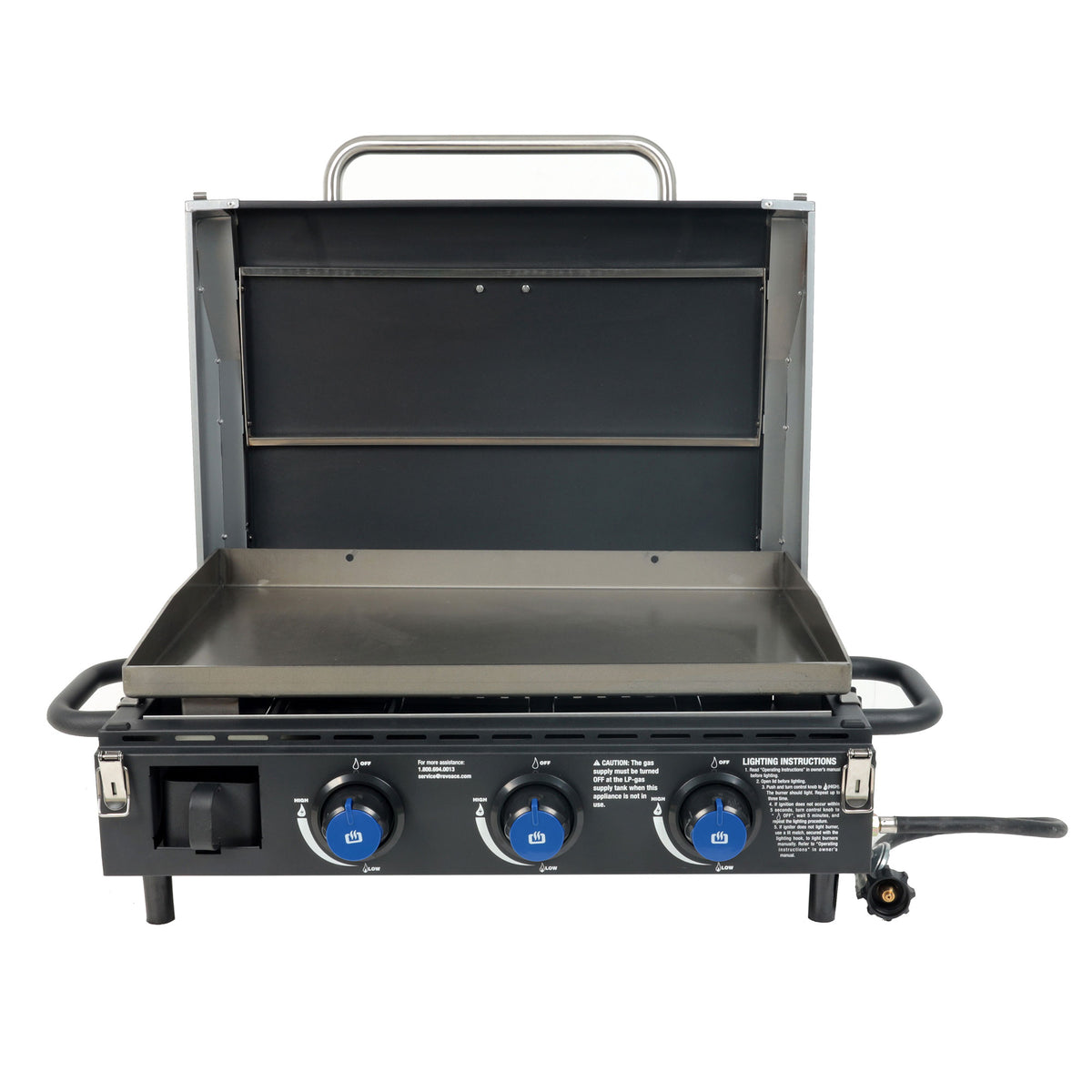 Razor 34.5" 3-Burner Tabletop Griddle for Backyard Cooking and Camping (Used)