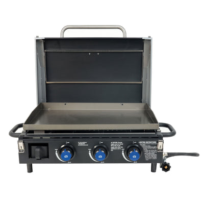 Razor 34.5" 3-Burner Tabletop Griddle for Backyard Cooking & Camping (Open Box) - VMInnovations