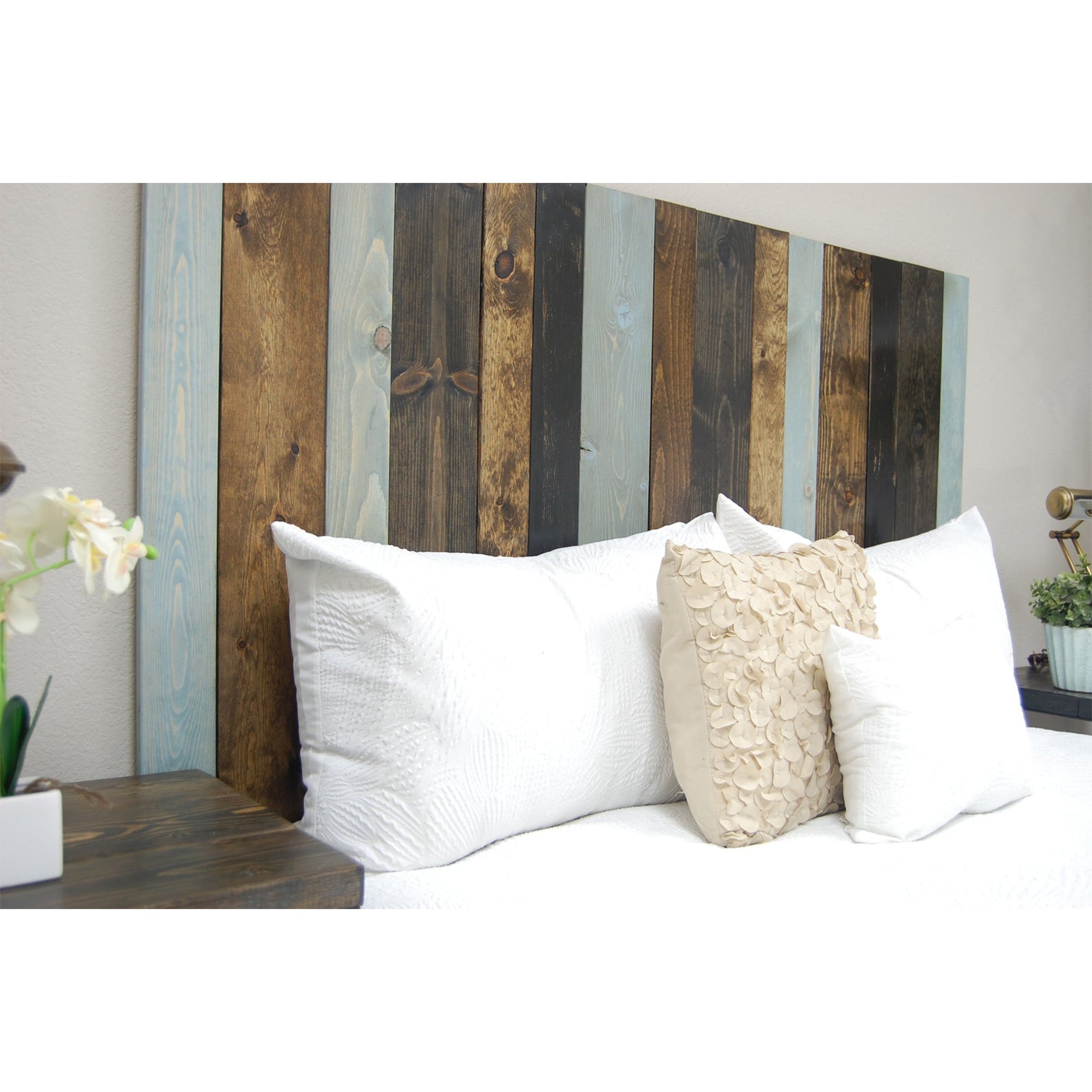 Barn Walls Handcrafted Floating Hanger 3 Panel Headboard, Queen (Open Box)