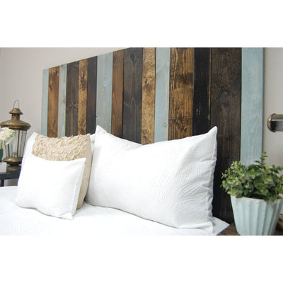 Barn Walls Handcrafted Floating Hanger 3 Panel Headboard, Queen (Open Box)