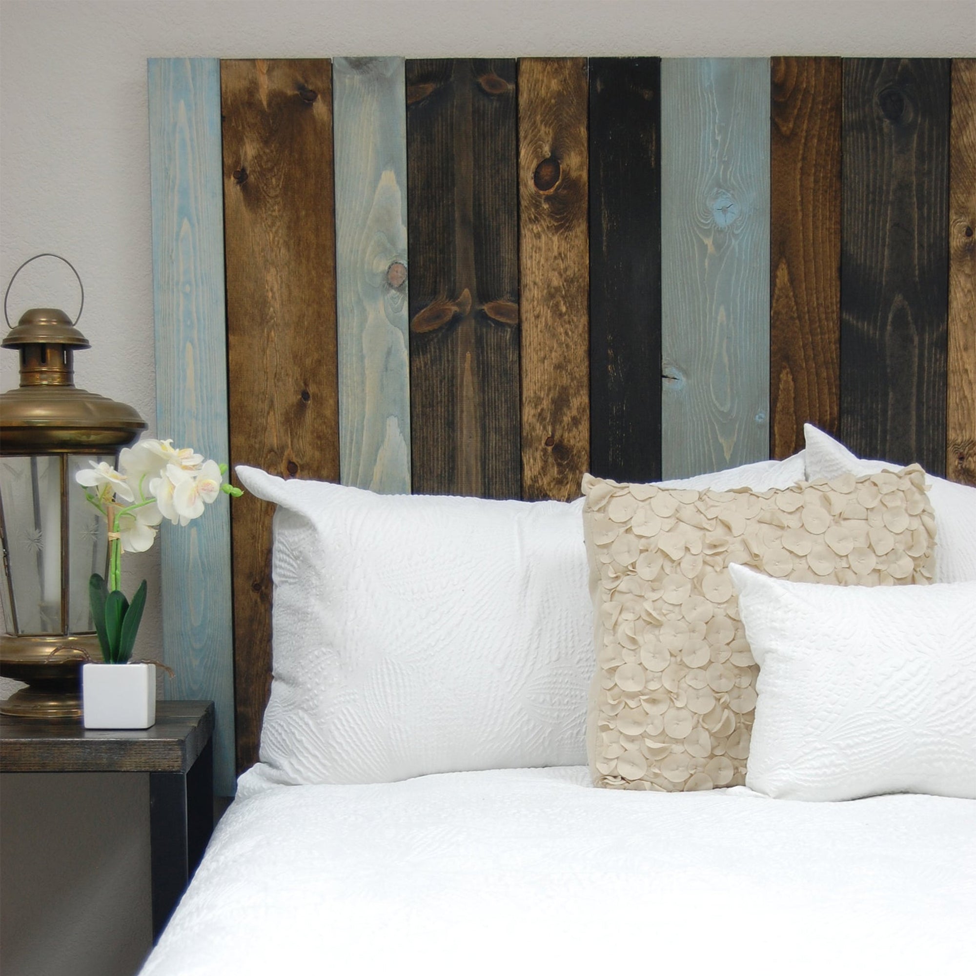 Barn Walls Handcrafted Floating Hanger 3 Panel Headboard, Queen (Open Box)