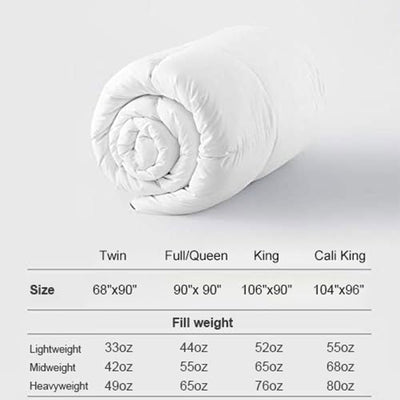DWR Queen Sized 90 x 90” Breathable Duvet Insert for Bedding, White (Used) - VMInnovations