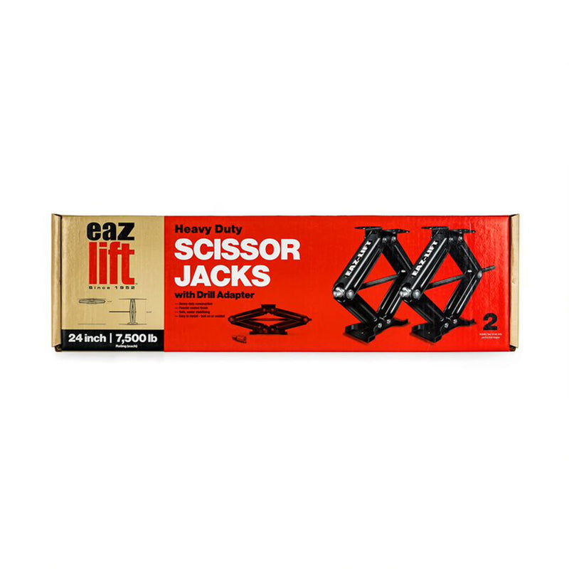 Eaz-Lift 24 Inch Stabilizing Scissor Jack for Campers and Trailers, Set of 2