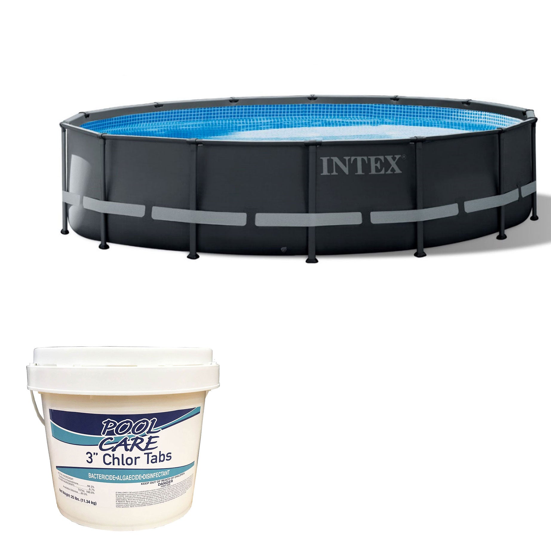 Intex 14' x 42" Ultra XTR Frame Above Ground Pool Set with 3 In Chlorine Tablets - VMInnovations
