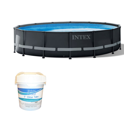Intex 14' x 42" Ultra XTR Frame Above Ground Pool Set with 3 In Chlorine Tablets - VMInnovations