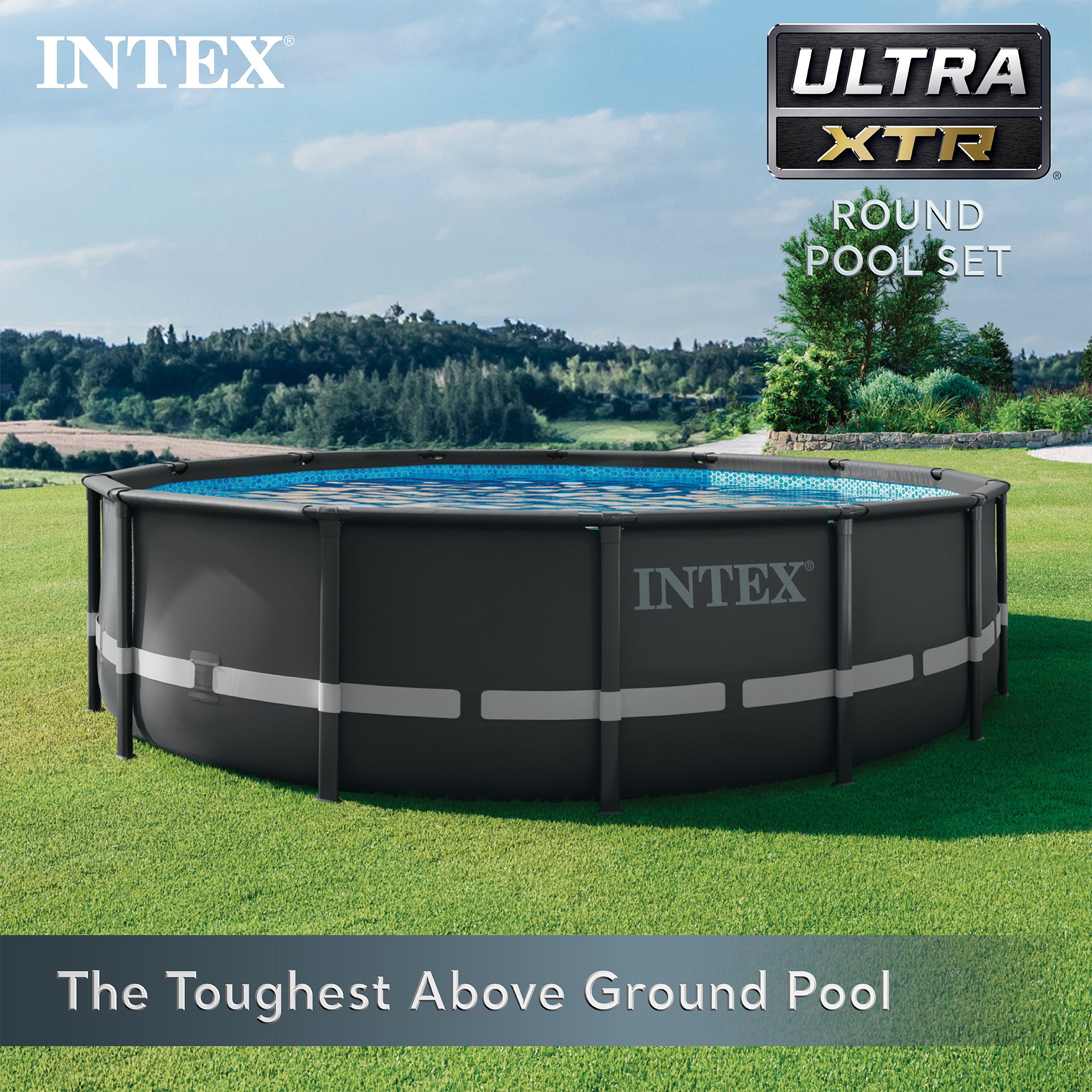 Intex 14' x 52" Ultra XTR Frame Above Ground Pool Set and Maintenance Pool Kit