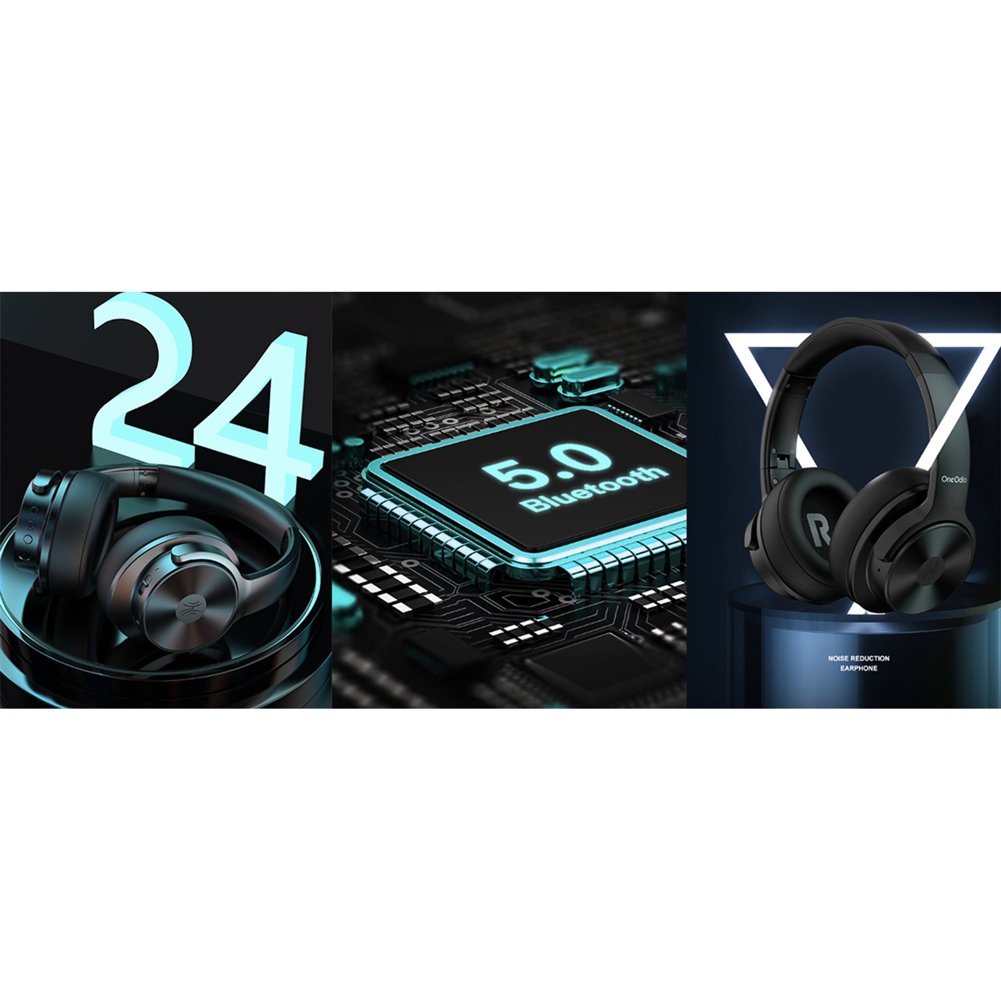OneOdio A30 Hybrid Active Noise Canceling Headphones with Bluetooth Connection