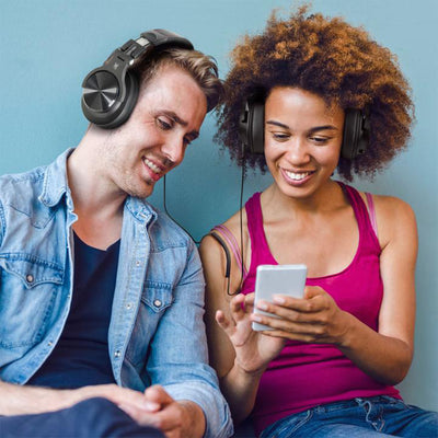 OneOdio A70 Fusion Over Ear Bluetooth Wired & Wireless Studio Headphones, Black - VMInnovations