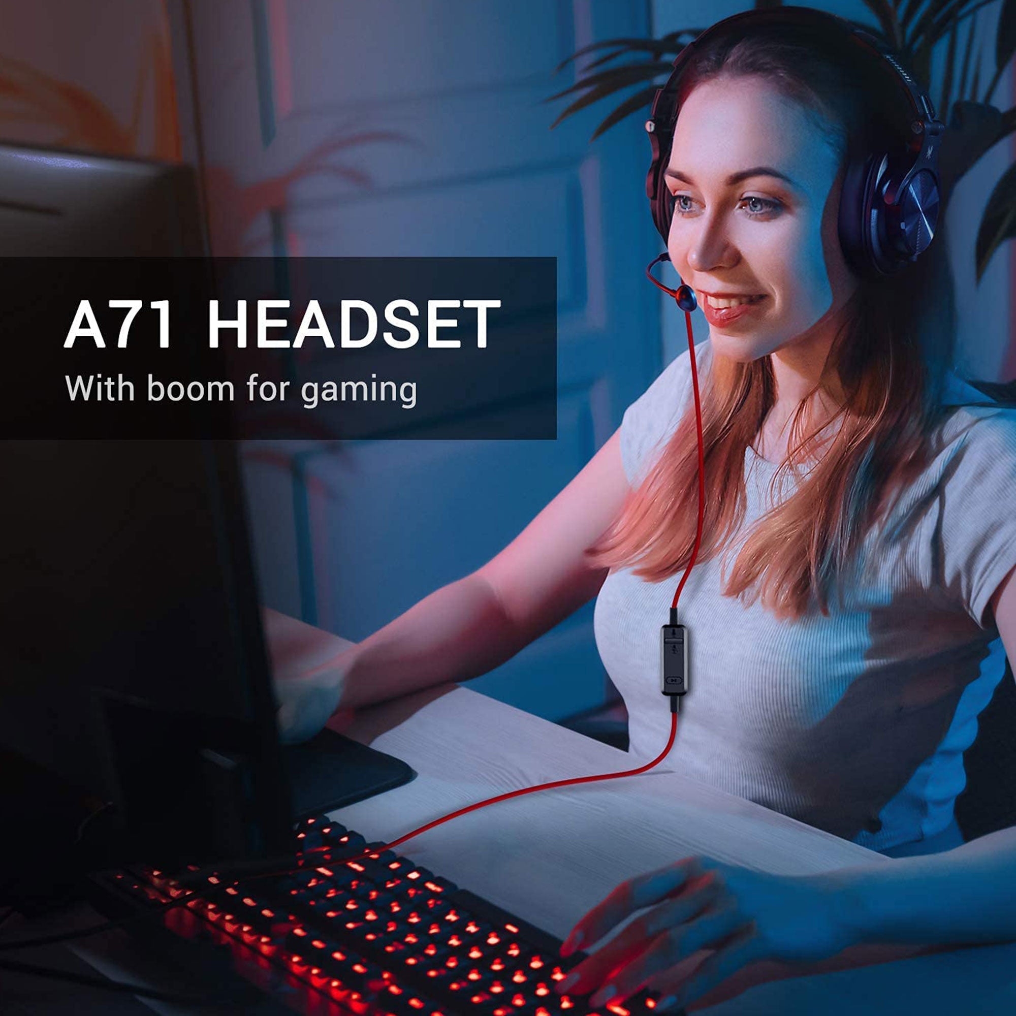 OneOdio A71 Studio Gaming Wired Over Ear Headphones w/Mic, Black (For Parts) - VMInnovations