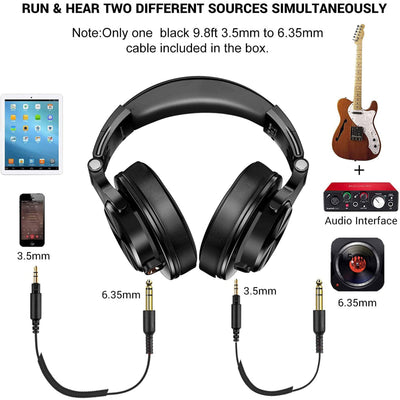 OneOdio Studio Gaming Wired Headphones, Black and T8 USB Gaming Wired Headphones