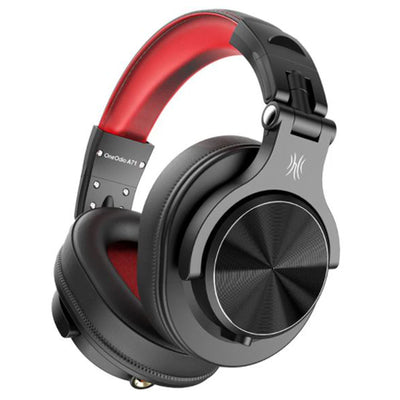 OneOdio A71 Studio Gaming Wired Over Ear Headphones w/ Boom Mic, Red (Used)