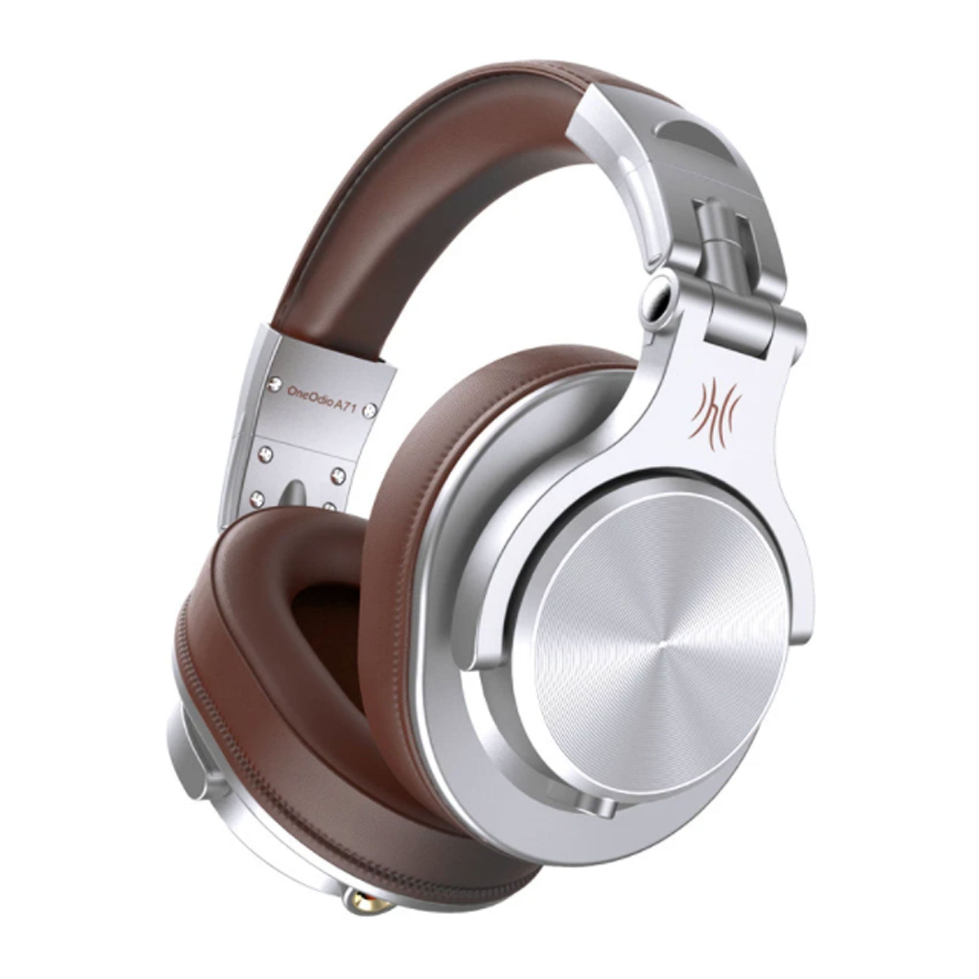 OneOdio A71 Studio Portable Wired Over Ear Headphones with Stereo Sound, Silver