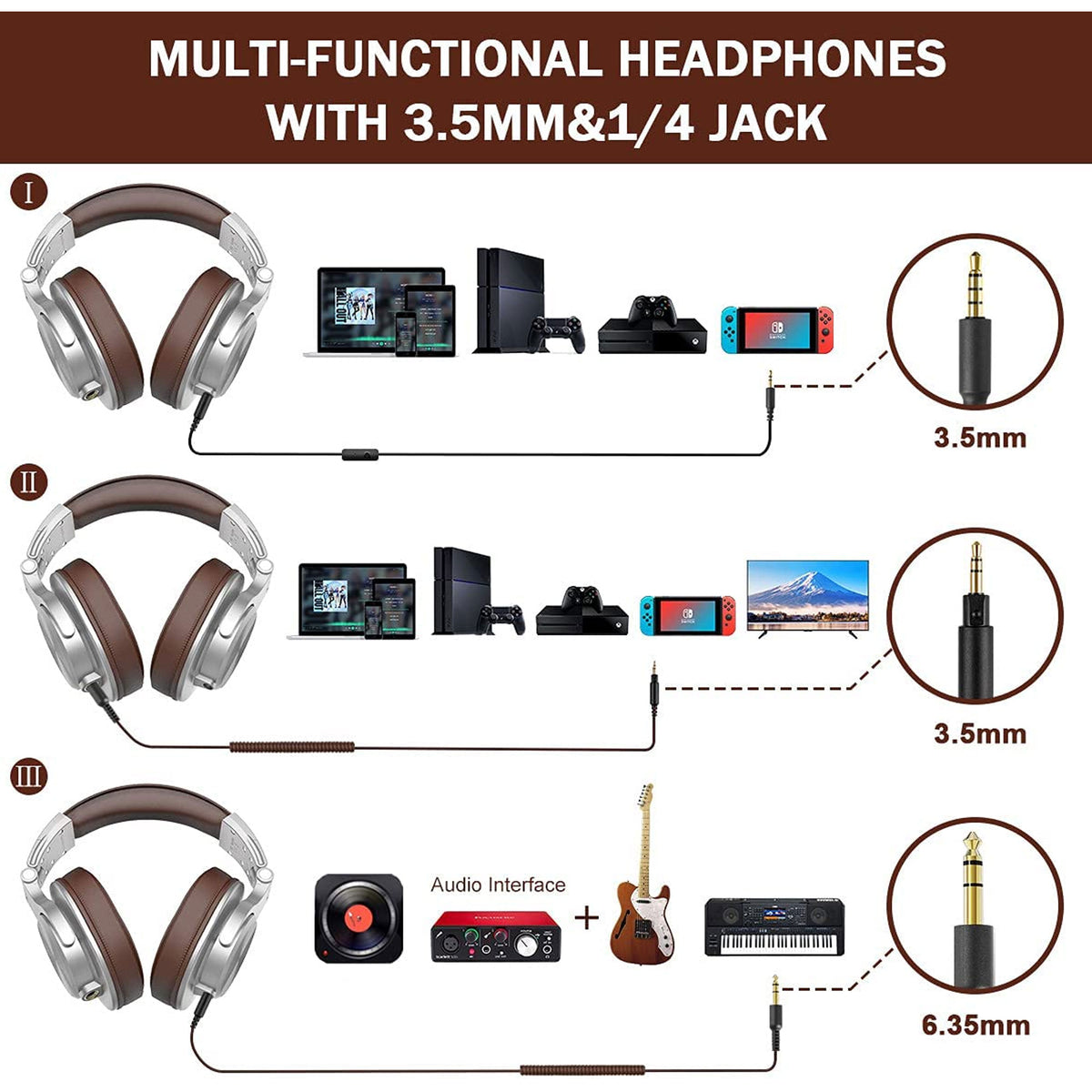 S100 Adjustable Microphone PC Headset with OneOdio A71 Bluetooth Headphones