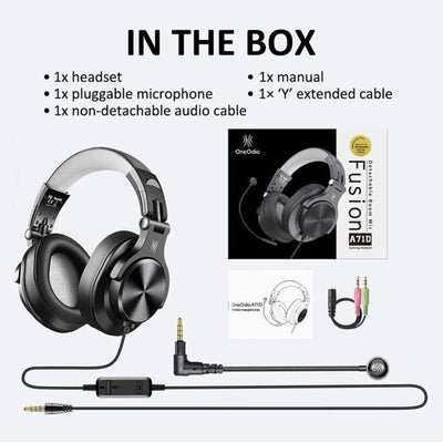 S100 Adjustable Microphone PC Headset with OneOdio A71 Bluetooth Headphones - VMInnovations