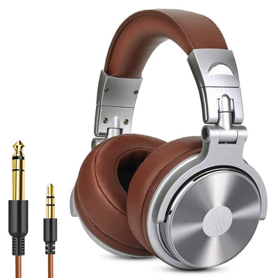 OneOdio Pro 30 Studio Wired Headphones, Silver and T8 USB Wired Headphones Set - VMInnovations