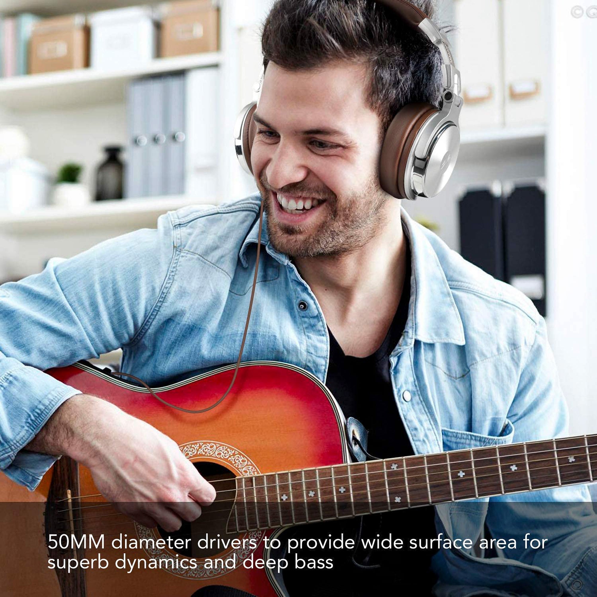 OneOdio Pro 30 Studio Wired Headphones, Silver and T8 USB Wired Headphones Set - VMInnovations