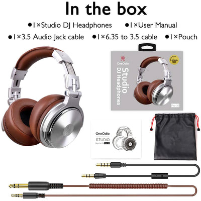 S100 Adjustable Microphone PC Wireless Headset & OneOdio Pro 10 Wired Headphones - VMInnovations