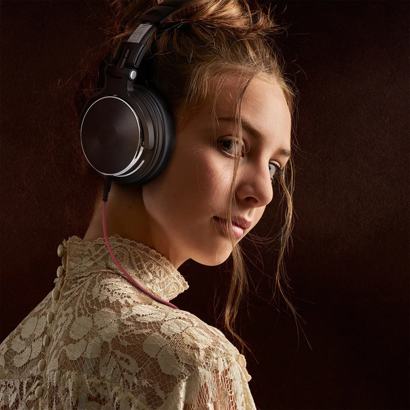 OneOdio Pro 50 Black Studio & Wired Over Ear Headphones with Hi-Res Audio, Black