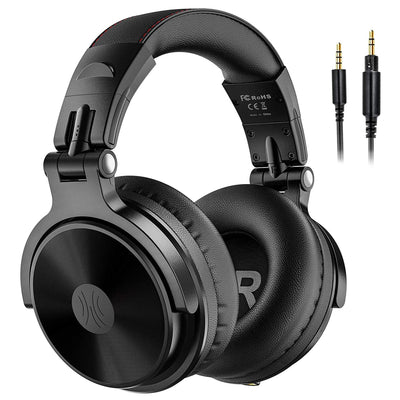 OneOdio Pro C Y80B Wireless Headphones and S100 Headset with Boom Mic, Black