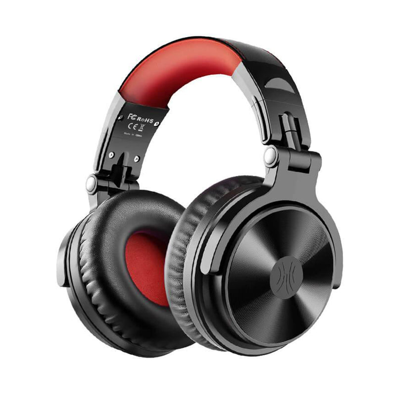 OneOdio Pro M Wired I Wireless Headset, Red and T8 USB Wired Headphones, Red