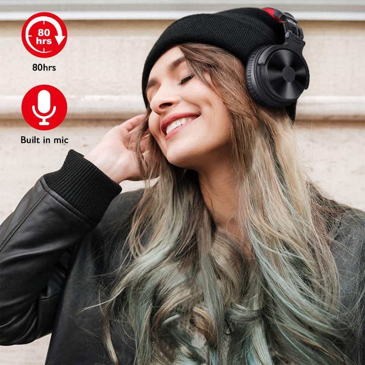 OneOdio Pro M Over Ear Bluetooth Wired & Wireless Gaming Headset, Red (Open Box) - VMInnovations