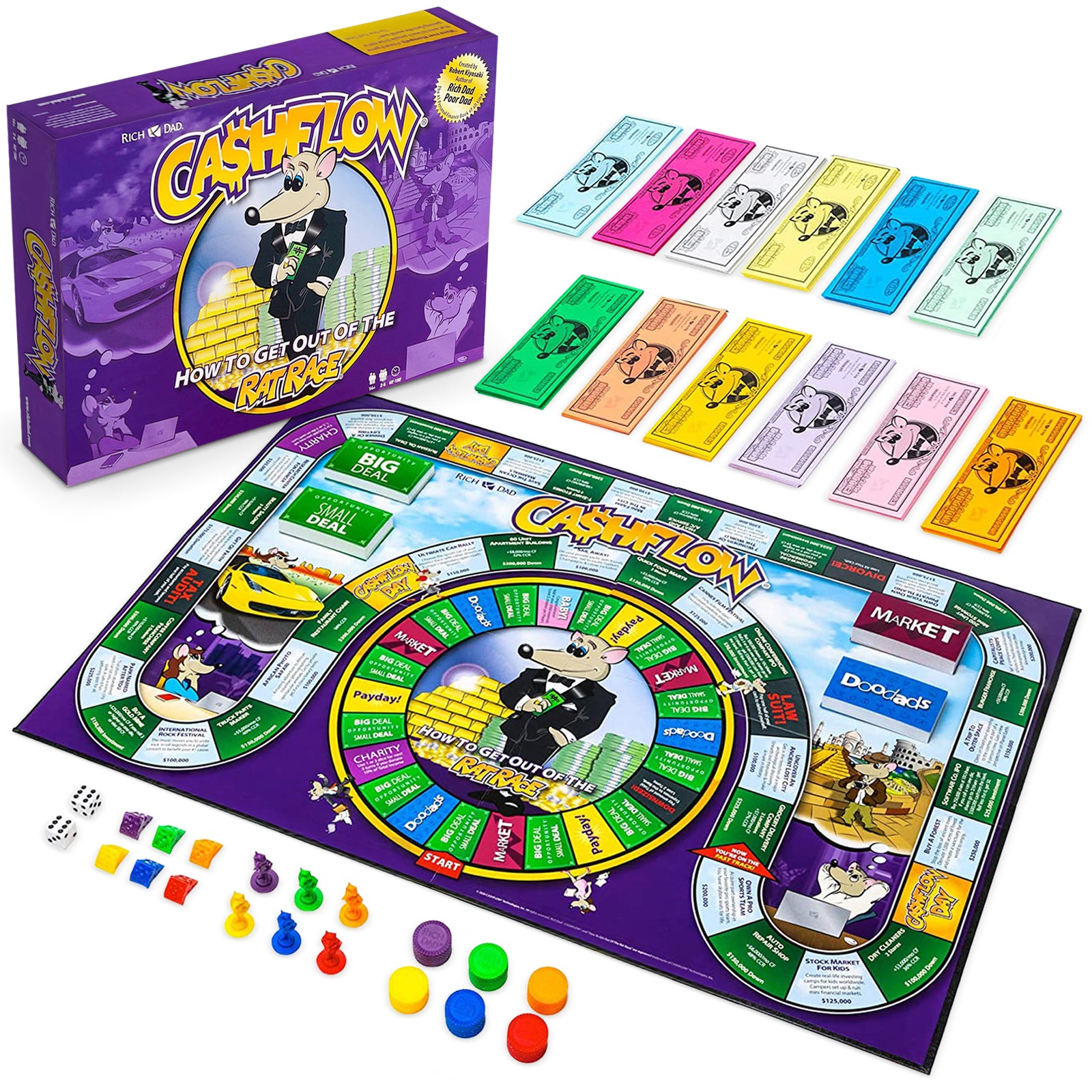 Rich Dad CASHFLOW Strategic Investing and Educational Board Game, 2020 Redesign - VMInnovations
