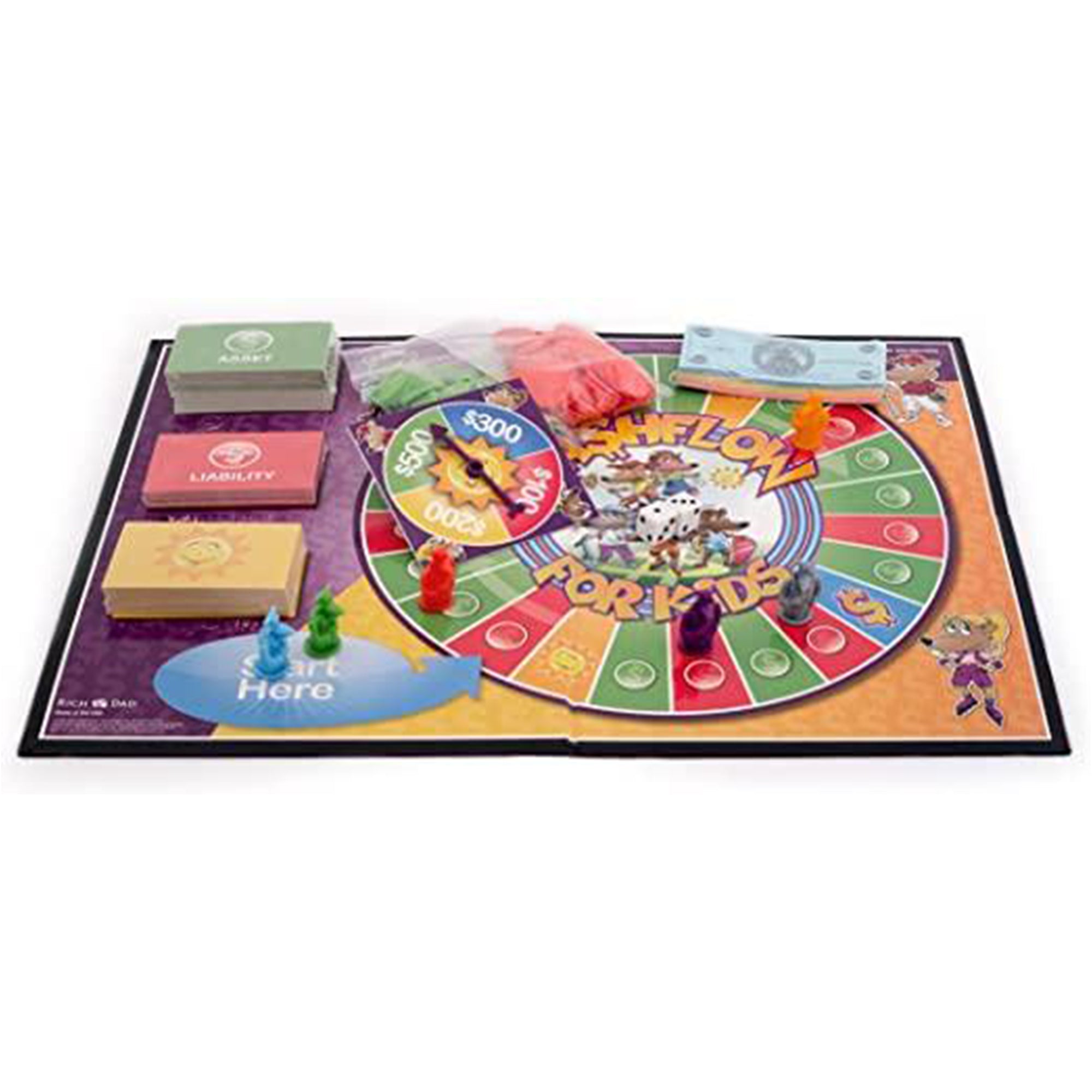 Rich Dad CASHFLOW for Kids, Educational Board Game for Ages 6+ (For Parts) - VMInnovations