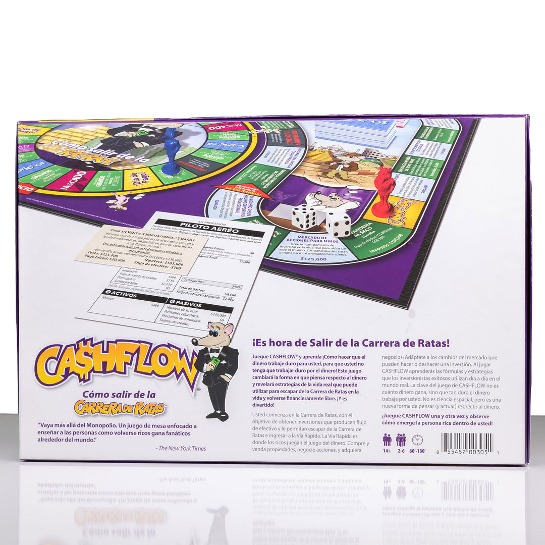 Rich Dad CASHFLOW Strategic Investing & Educational Board Game, En Español