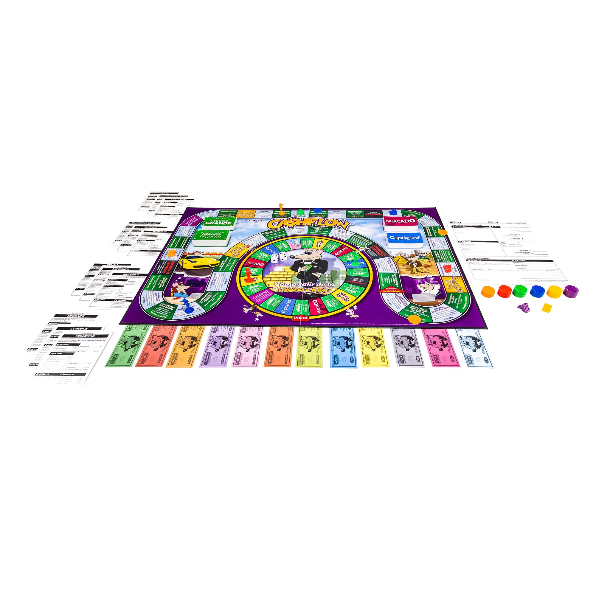 Rich Dad CASHFLOW Strategic Investing & Educational Board Game En Español (Used) - VMInnovations