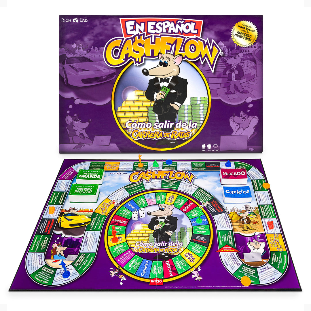 Rich Dad CASHFLOW Strategic Investing & Educational Board Game, En Español - VMInnovations