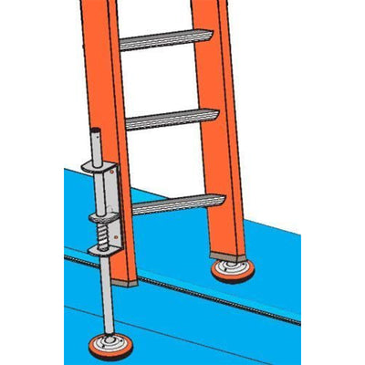 Xtenda-Leg Steel Extension Ladder Leveler with Rubber Adjustable Feet (2 Pack)