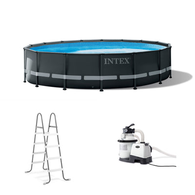 Intex 16ft x 48in Ultra XTR Round Frame Above Ground Pool Set w/ Pump (2 Pack) - VMInnovations