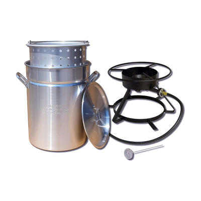 King Kooker Boiling & Steaming Propane Cooker Package w/ 50 Quart Pot and Basket