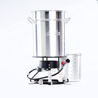 King Kooker Boiling & Steaming Propane Cooker Package w/ 50 Quart Pot and Basket
