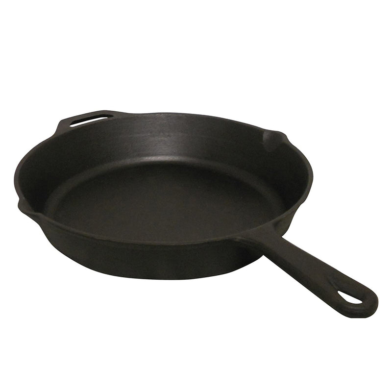 King Kooker 20 Inch Pre Seasoned Cast Iron Skillet Cookware with Handle, Black